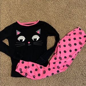 Cap pajama set -cat design